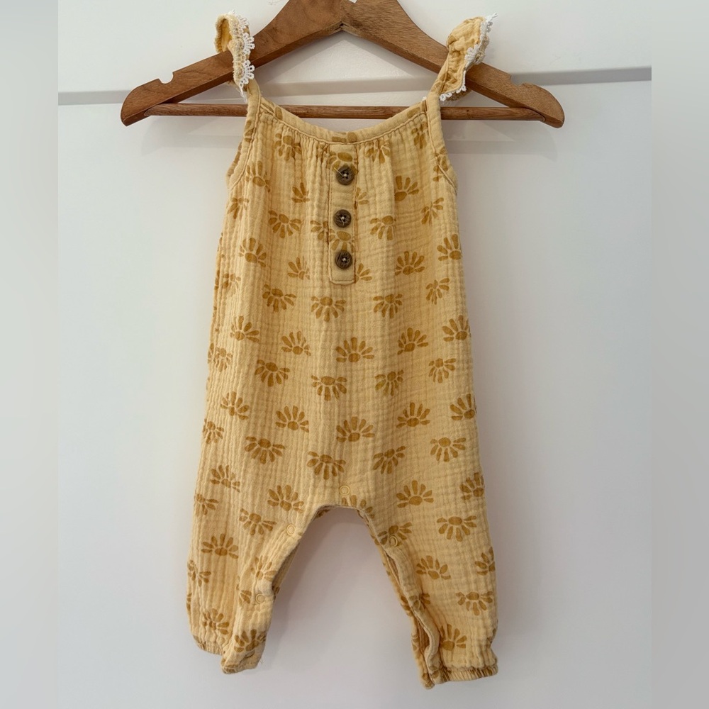 Emily and Oliver Sunshine Muslin Romper